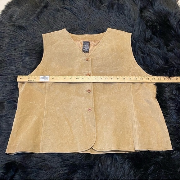 Outbrook Leather‎ Ladies Vest size 2X 100 % Leather Western 100 % Polyester - Picture 11 of 16